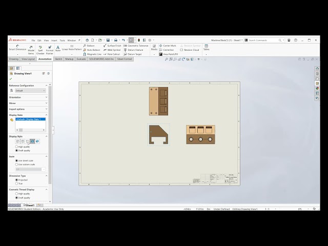 MNE introduction to mechanical engineering lab 8 drawing views