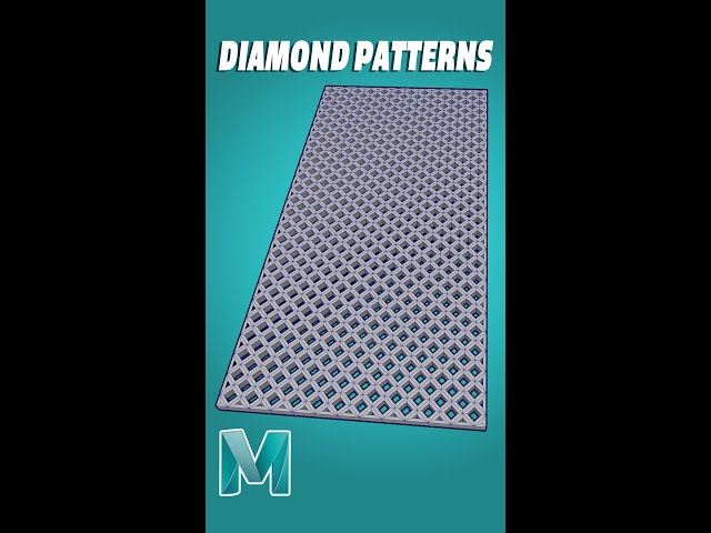 Maya 3d Modeling: Quick Diamond Patterns