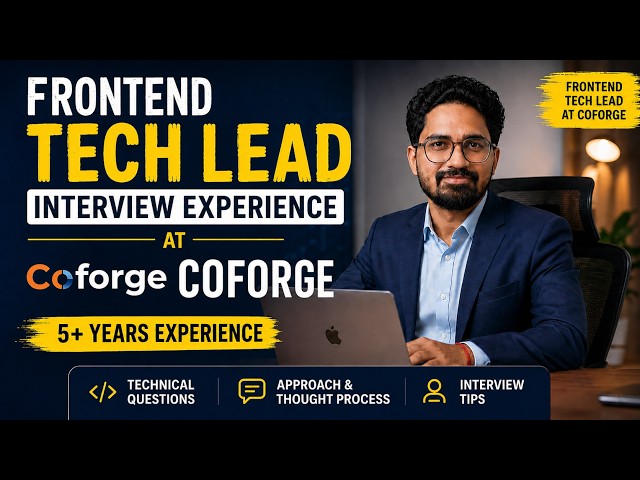 Frontend Tech Lead Interview Experience At Coforge #javascript #frontendcourse
