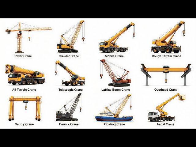 Every type of Construction CRANE Explained