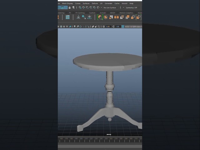3D Table Model #3D Maya #Autodesk Maya