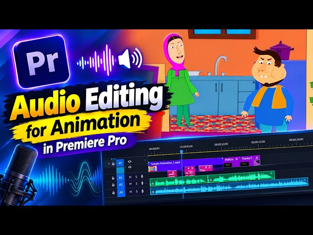 Voice Over For Animation In Premiere Pro Tutorial