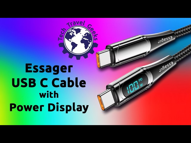 Essager 100W USB C Cable with Power Display #essager #aliexpress #cable