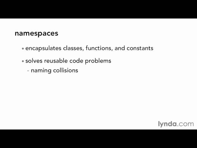Advance OOP Tutorial for PHP programming Part 31 forward to namespace