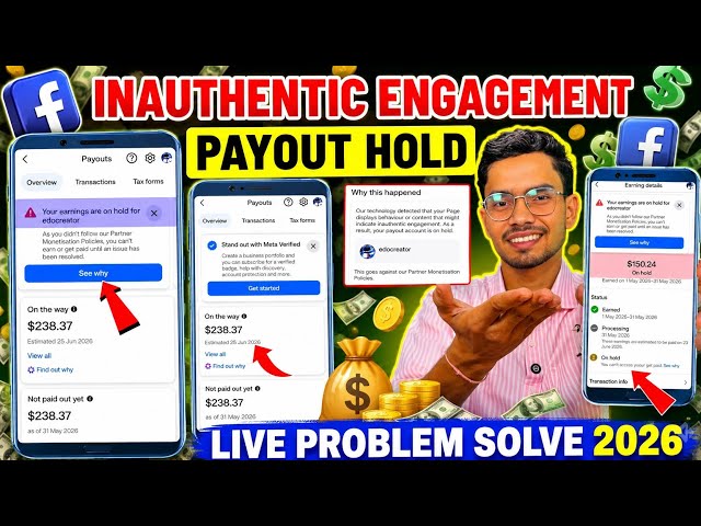 Facebook Your earnings are on hold problem solve 2026 ✅ | Facebook Earning hold problem solution 📌