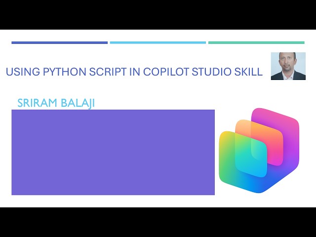 Using Python Scripts in  Copilot Studio Skills