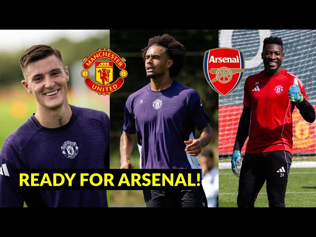 Sesko and Onana SHINE in Manchester United training ahead of EPL clash vs Arsenal