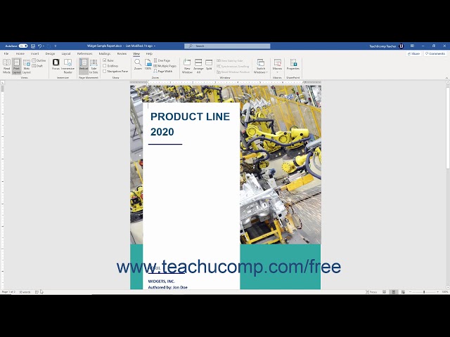 Word 2019 and 365 Tutorial The Status Bar Microsoft Training