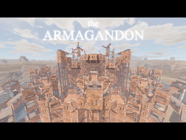 THE ARMAGANDON v2 - LARGE Rust Clan Base | Funnel, Mountain Roof & China Wall | Base Guide 2023