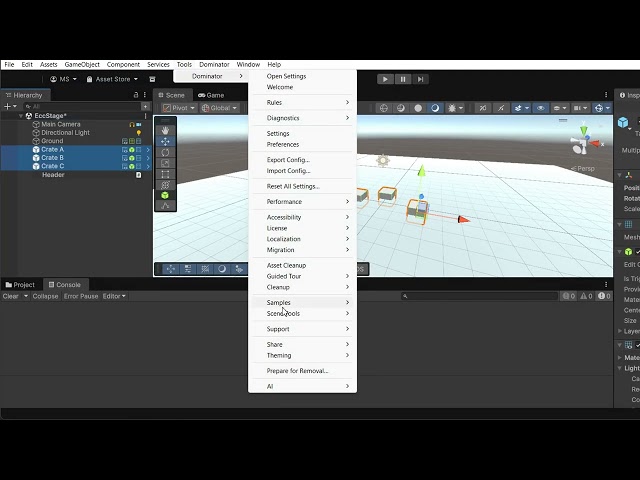 Editor Command Center for Unity - Hierarchy, command palette & workflow tools | Editor Walkthrough