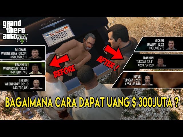 NEW 2024 ! JANGAN MENYESAL NAMATIN GTA5 SETELAH TAU CARA DAPAT UANG 300 JUTA DOLAR  | STOCK MARKET