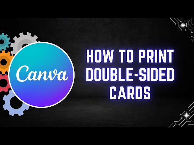 Canva Tutorial: How to Print Double-Sided Cards