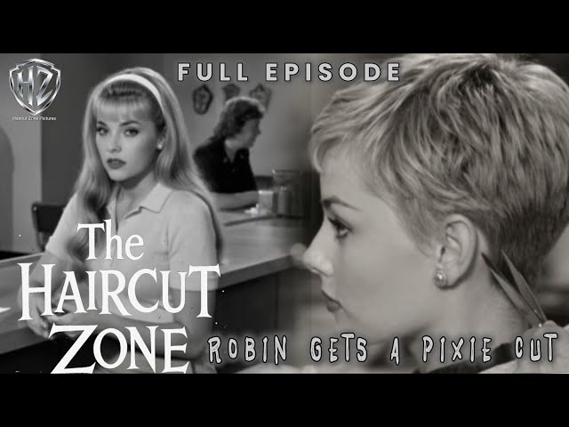 HAIRCUT ZONE Woman Cuts Her Long Hair Short 1950's Girl Gets A PIXIE  HAIRCUT 