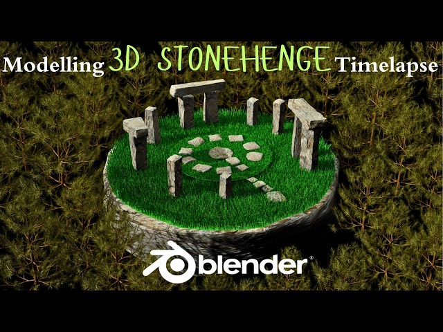 Building STONEHENGE From Scratch | Blender 3D Timelapse