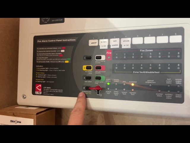 How to Disable / Enable Zones on C-TECH Fire Alarm Panel