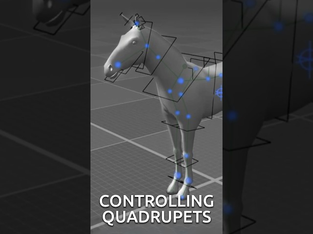 Quadruped rig in #Cascadeur 🐎 #3danimation #3dart #indiedev #quadruped #gamedev