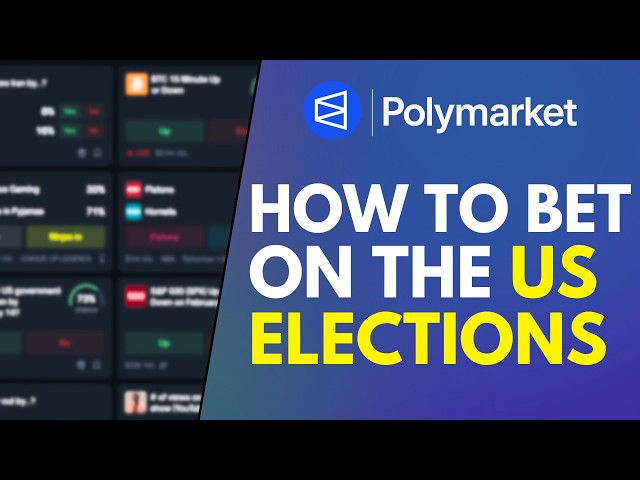How To Bet On The US Elections (Polymarket Tutorial)