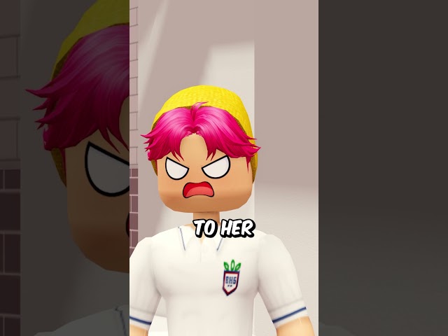 THE SAJA BOYS FOUGHT OVER THE NEW GIRL! #roblox #shorts
