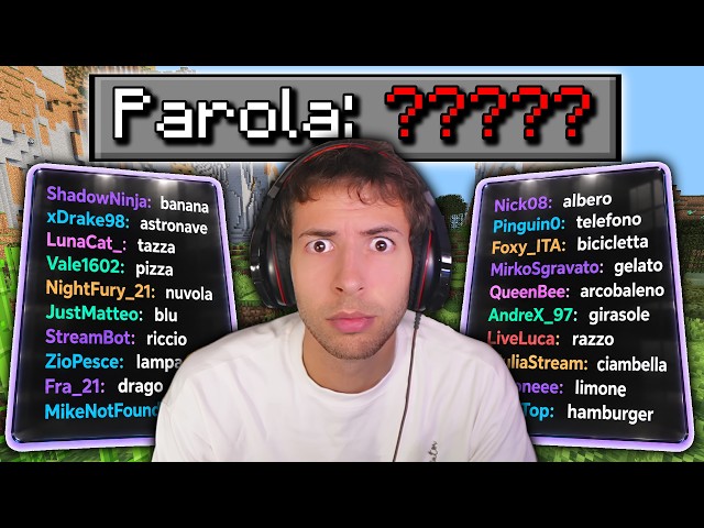Minecraft, MA SE LA CHAT INDOVINA LA PAROLA MUOIO...