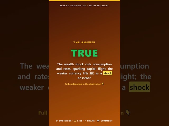 Macroeconomics Quiz Marathon — Part 4/4 · 74 True/False Questions