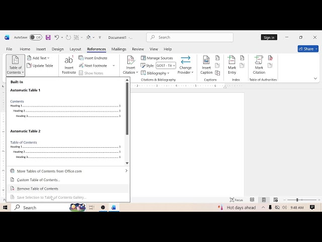 Table contants In Microsoft word ll Basic Computer course Microsoft word