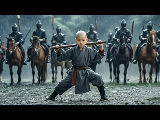 [Kung Fu Movie] A 6-year-old little monk with superb martial arts skills beats up an arrogant bully