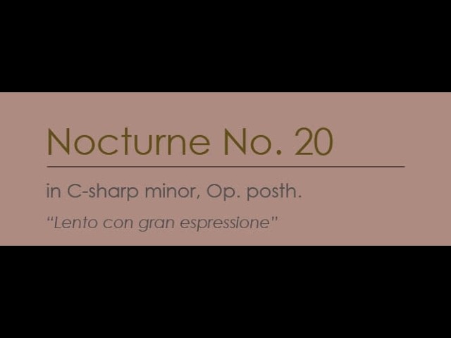 Chopin - Nocturne in C Sharp Minor (No. 20) | String Ensemble Arrangement + Sheet Music