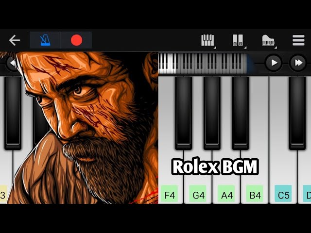 Rolex Mass BGM | Suriya | Vikram | Perfect Piano | Easy Piano Tutorial