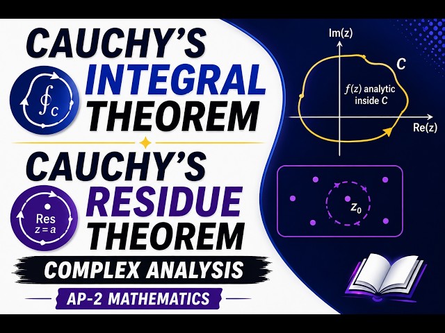 Cauchy's Integral Theorem & Cauchy's Residue Theorem | Complex Analysis | AP-2 Mathematics