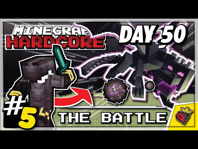 FIGHTING THE ENDER DRAGON | Minecraft Hardcore #5