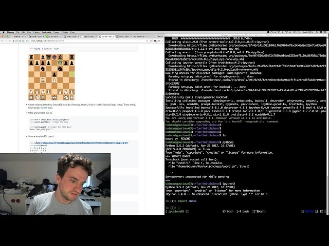 George Hotz | Programming | twitchchess | a simple neural chess AI | Part1