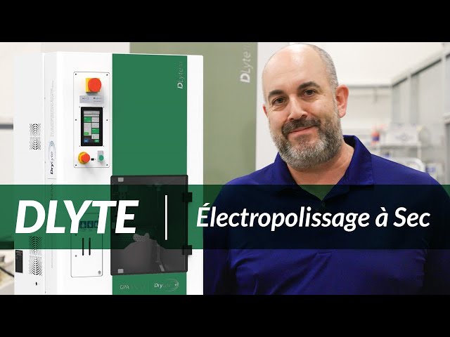 Polir les pièces métalliques avec la technologie d'électropolissage à sec DLyte