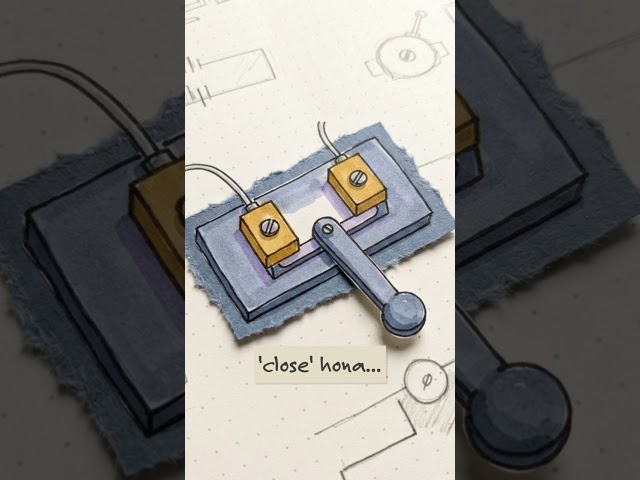 Relay Explained in 60 Seconds ⚡  Working & NO/NC/COM #electronics #ece #electricallab #circuittheory
