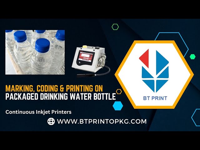 High-Speed Coding on Packaged Drinking Water Bottles | Citronix CIJ Printer by BT Print