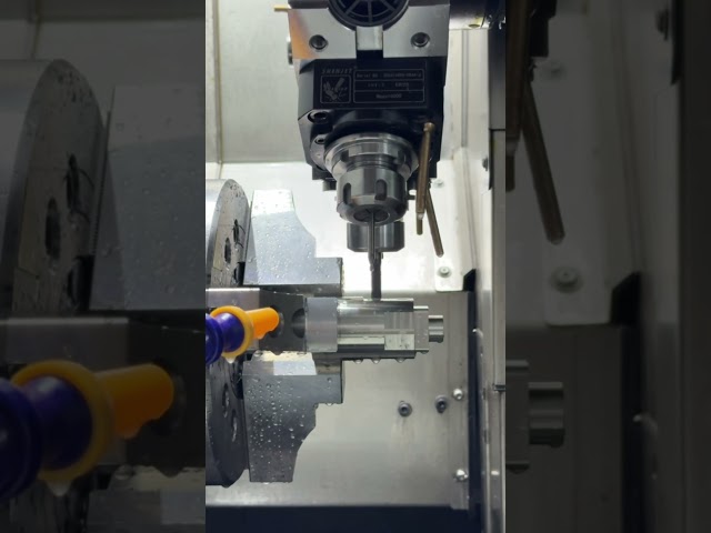 90° vertical Y axis CNC Lathe Machine 丨inspection using a Zeiss CMM. #cnc #cncmill #machine