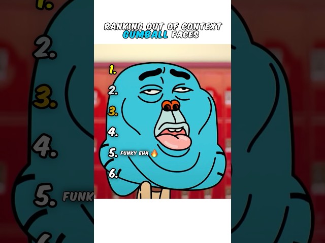 Ranking Out Of Context Gumball Faces π