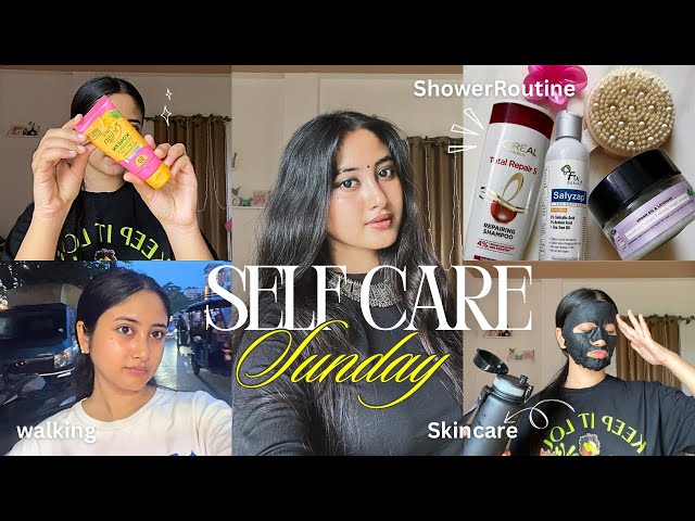 Self Care Sunday Vlog🍃| everything shower, skin care, walking & more 🤍