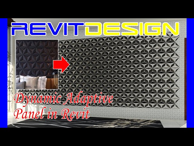 RD137. Dynamic Adaptive Panel in Revit. Pattern Based and Adaptive Family in Revit.
