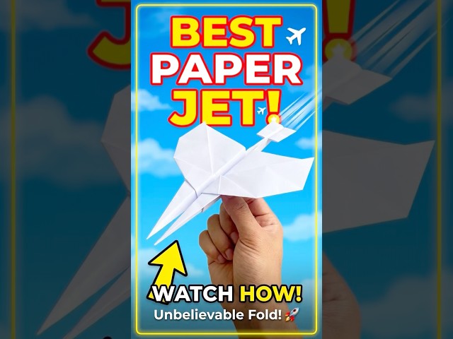 How to Make a Unique Paper Airplane That Flies #viral