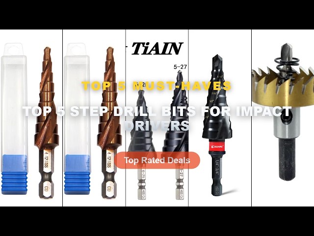 Top 5 Step Drill Bits For Impact Drivers: Top 5 Best Sellers - 1pcs Metal Step Drill Bit HSS Titaniu