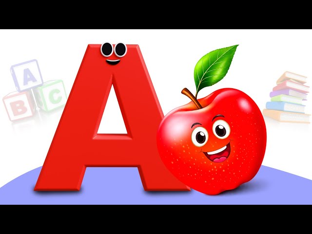  ABC Song for Kids | A to Z Alphabet & Phonics | A is For Apple  | Learn Letters with Fun Video