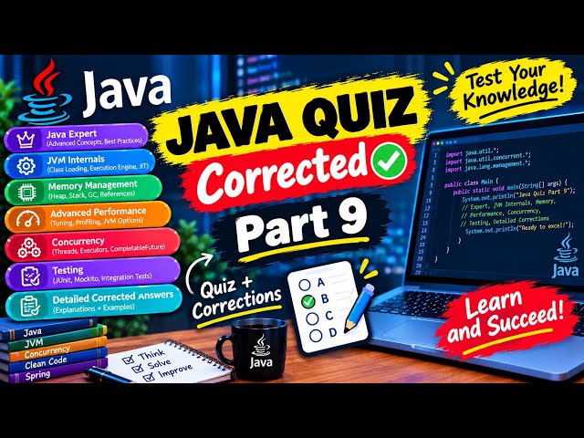 🔥Java Quiz—50 Questions with Answers| Expert Java٫Memory Performance,Advanced&  JVM Internals|Part 9