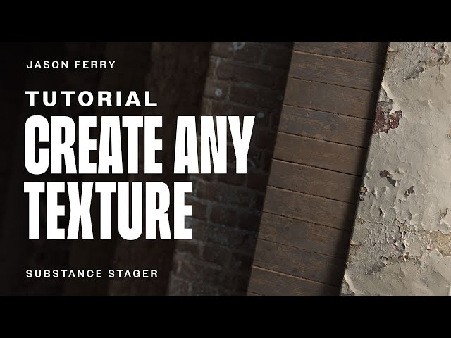 How To Create Any Texture For Graphic Design Projects - Substance Stager