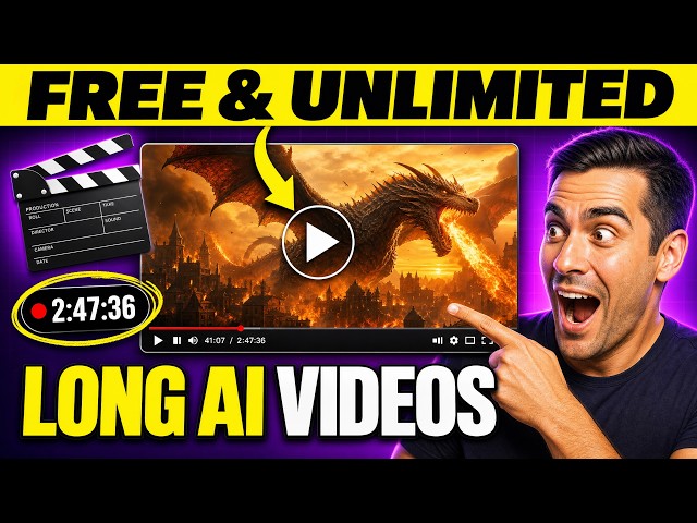 STOP Paying: Make LONG AI Videos FREE & UNLIMITED