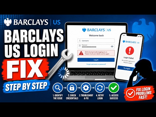 How to fix Barclays US login problems - step by step