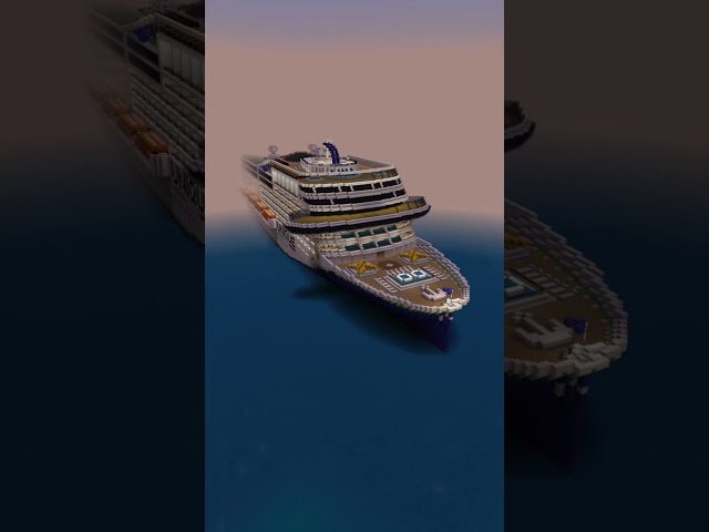 Colorful Minecraft Ships to Be Enjoyed! #shorts #minecraft #cruise #ships #relatable