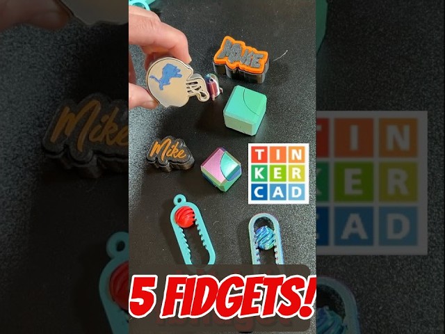 🔥 Five Tinkercad Fidget Tutorials: Which is your favorite? 🤔