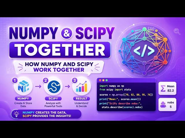 SciPy & NumPy Together - How NumPy and SciPy Work Together - SciPy for Beginners