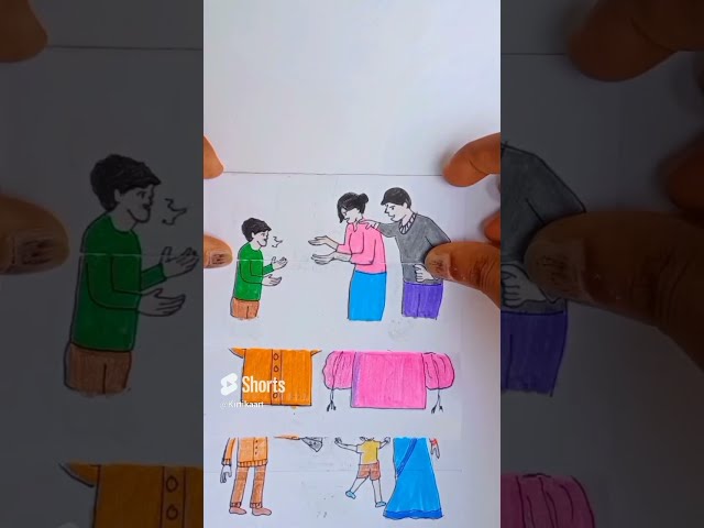 Sad Emotional Story | 😔#drawing #art