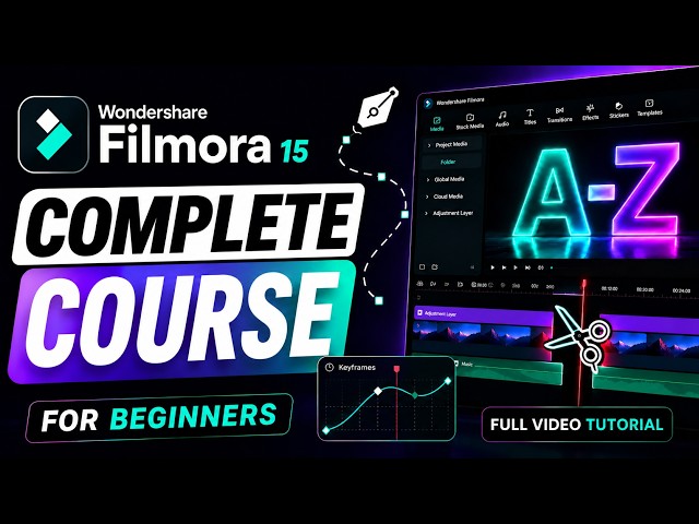 Filmora 15 Complete Course / Filmora 15 Tutorial for Beginners / Video Editing Tutorial